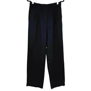 Wilfred 8 Womens Black The Effortless Pants High Rise Japanese Crepe Trousers